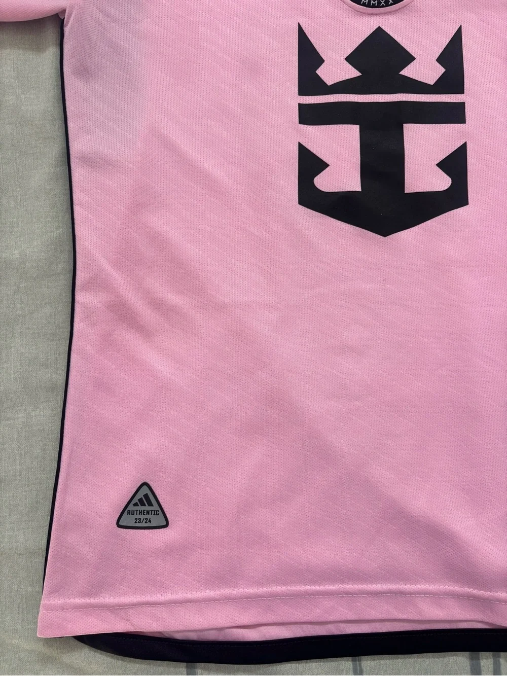 adidas Men’s Miami Light Pink Home Jersey with Black Accents